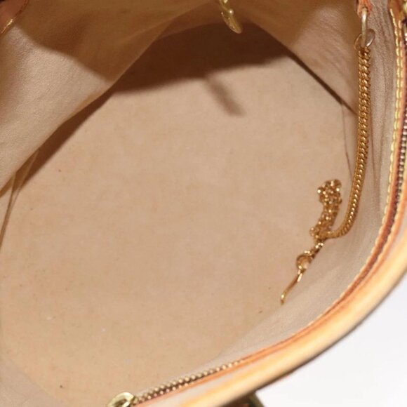 LOUIS VUITTON Nomad leather Bucket PM Shoulder Bag Beige M85001 LV Auth 118104 - Picture 14 of 16